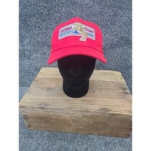 Vintage Bubba Gump Shrimp Co Company Forrest Gump Strap Back Hat Cap Movie Red